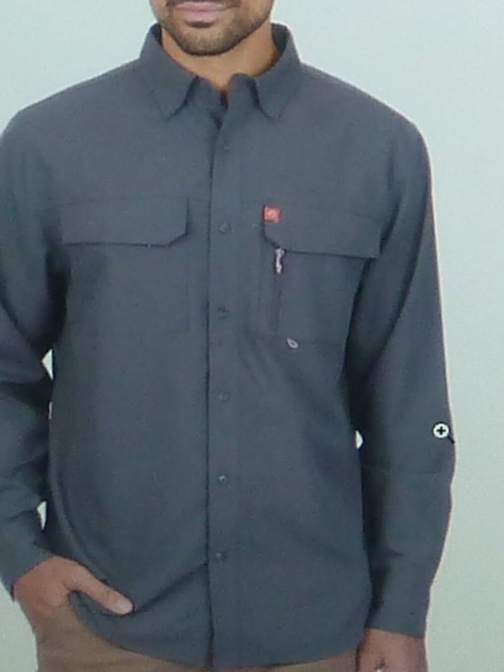 The American Outdoorsman Poly Grid Ripstop Guide Shirt UPF 50